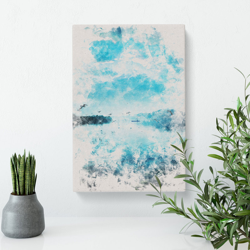 Birds In Flight - Wrapped Canvas Painting, 50cm H x 35cm W x 3cm D