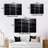 3D Black Brick Cube Dimensions V - Modern Geometric Wall Decor Set-93345540