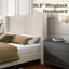 Ensemble de chambre à coucher classique 3 pièces pour très grand lit, rétro et moderne, crème-1629203856-1629203858