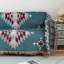 Housse de canapé rayée gris boho, housses de canapé abstraites modernes pour canapé à 3 coussins, grande housse de canapé en chenille pour canapé modulaire lavable