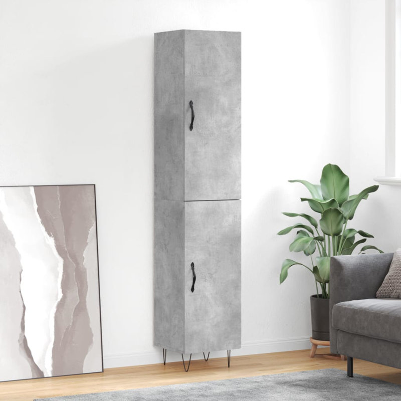 34.5cm Sideboard, Concrete Grey