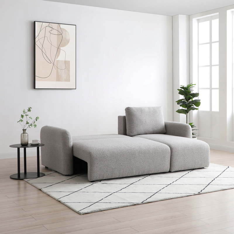 3 Seater Boucle Sofa Bed