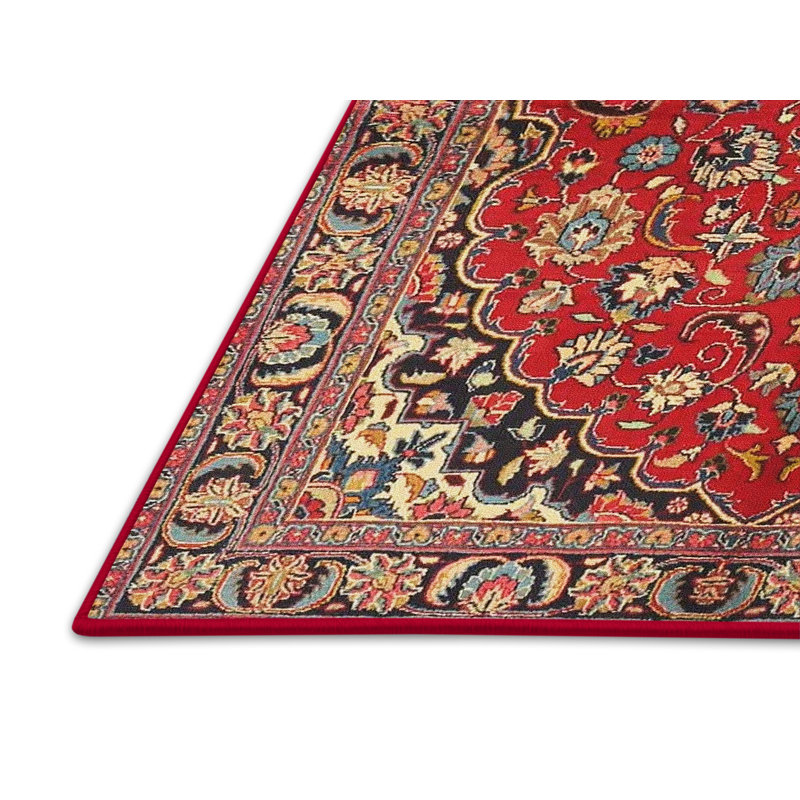 Tapis rouge/vert traditionnel Joffre, Rectangle 2 pi x 3 pi