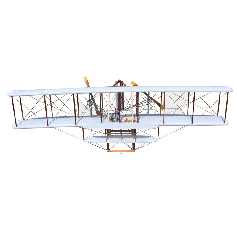 Sculpture en coquillage Wright Brothers, H 10,25 po x l 24,5 po x P 47,5 po