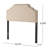 Tufted Upholstered Headboard With Durable Metal Legs-1008109240