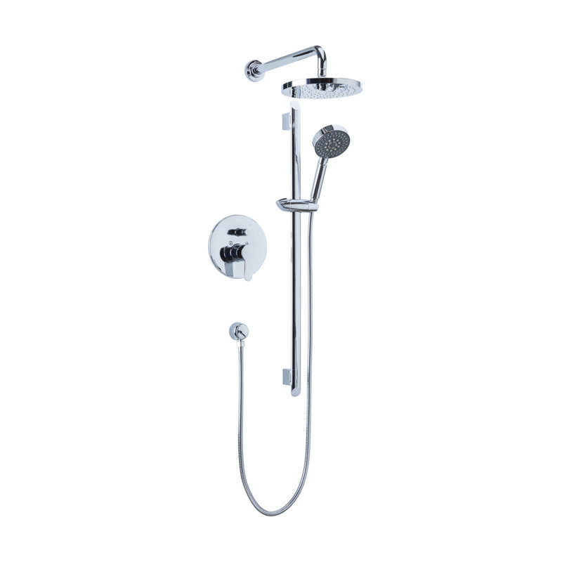 Vienna Complete Shower System with Rough in-Valve, Chrome