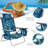 2 Pieces Folding Backpack Beach Chair With Pillow