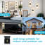 Ensemble de 2 appliques murales carrées à DEL vers le haut et vers le bas à angle droit en aluminium Ip65-665973445-665973443
