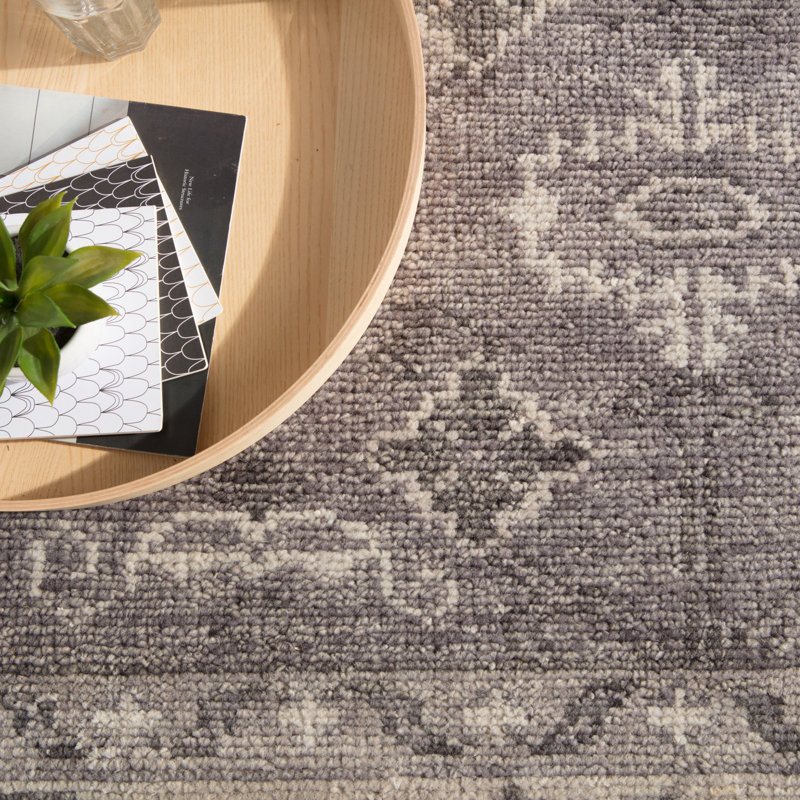 Rivas Oriental Area Rug in Grey/Quiet Shade/Moonstruck/Alloy, Rectangle 10' x 14'