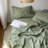 100% Linen Pillowcases Basic Style Solid Color Set Of 2,Stone Washed Flax Pillow Cover Envelope Closure-115228000-115228003