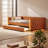 Full Xl Upholstered Led Daybed With Trundle – Modern Sofa Bed With App-controlled Lighting & Leather-like Finish-613892283