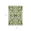 Tapis intérieur lavable damassé vert 3 pi x 5 pi