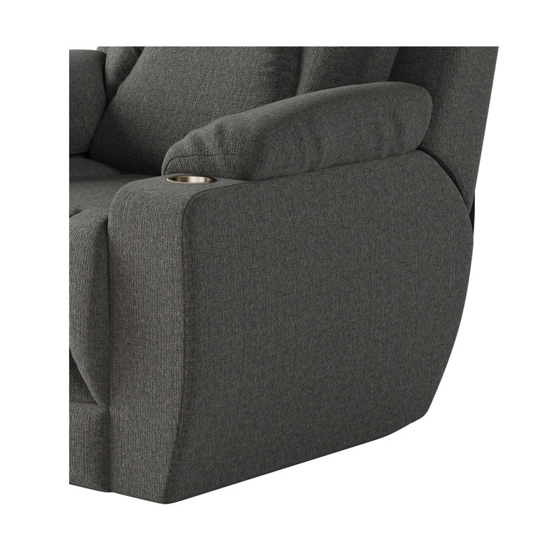 Fauteuil inclinable près du mur pour homme, Microfibre, Gris