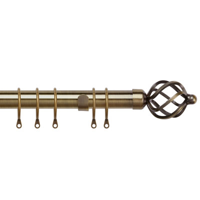 Willena Adjustable 2.8cm Single Curtain Pole