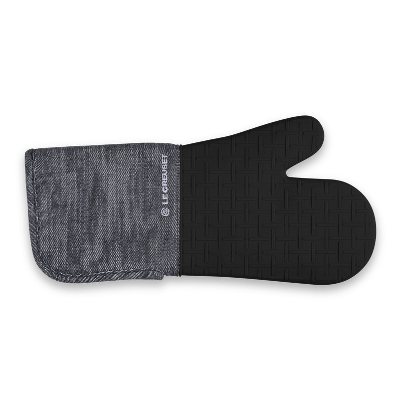 Le Creuset Oven Mitt 15 In Charbon, Black