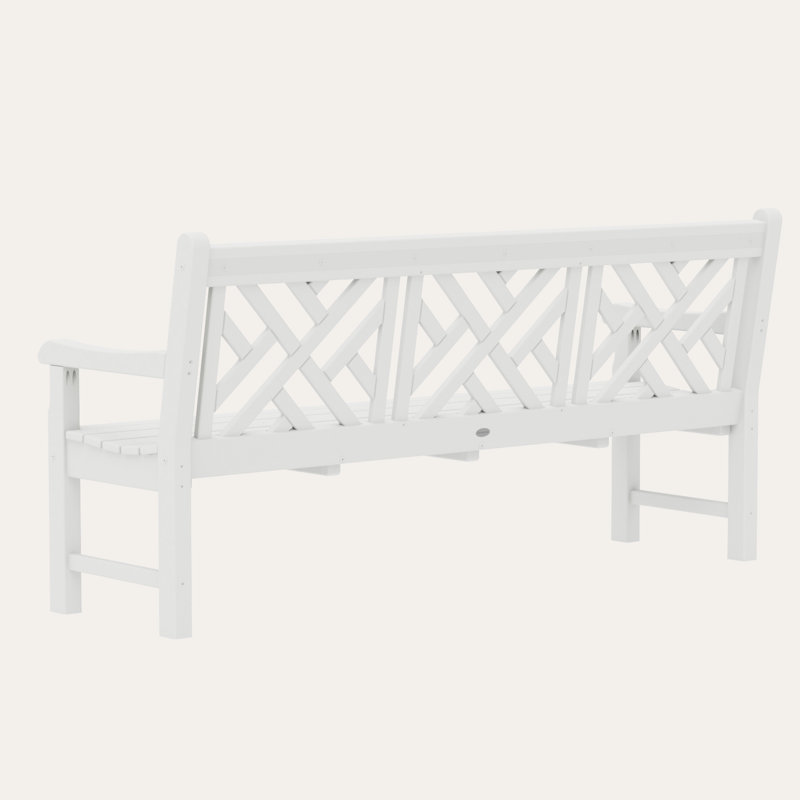 Banc 72 po POLYWOOD Rockford Chippendale, Blanc