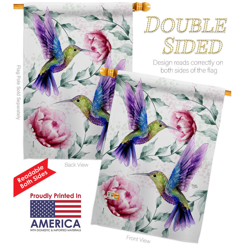 Drapeau de maison à 2 côtés en polyester / mélange de polyester 40 x 28 po