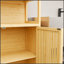 Support de rangement multi-scène haute capacité à deux portes de 64 pouces de hauteur, parfait pour organiser et maximiser l'espace dans n'importe quelle pièce