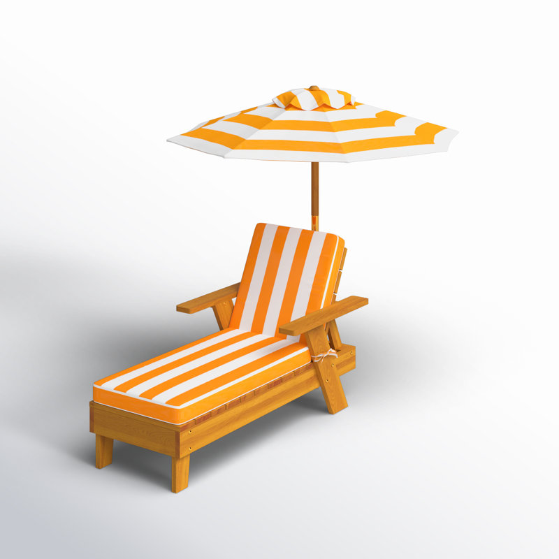 Chaise longue inclinable avec coussins Hunnicutt