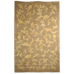 Impressions Hand Loomed Wool Floral Rug