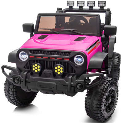4WD Kids Ride on Truck Car, 12V 7Ah Ride on Toy Electric Cars for Kids w/ Remote, Bluetooth, 4x75W Motors