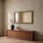 Covington Medium Gloss Dowel Wall Mirror in Sage Green