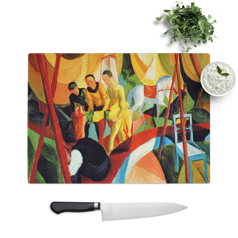 Circus by August Macke Chopping Board, 0.4cm H x 28.5cm W x 39cm L