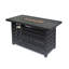 Foyer rectangulaire en fer de 30 000 BTU avec couvercle de réservoir caché - l 45,00 po P 42,00 po H 23,65 po, noir, facile à assembler
