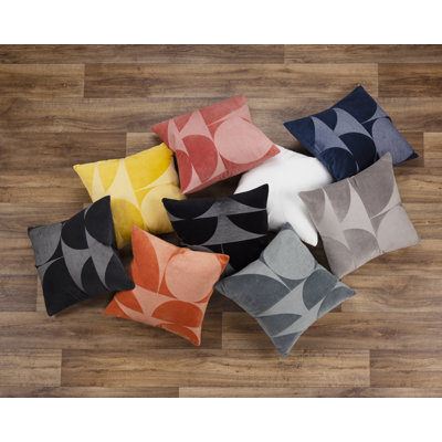 Joshelin Embroidered Cotton Throw Pillow