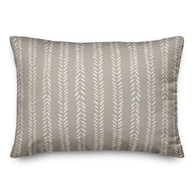 Striped Outdoor Reversible Throw Pillow