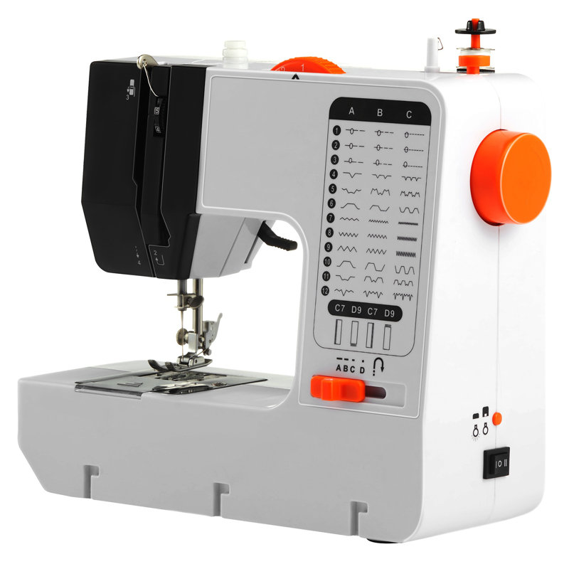 Machine à coudre portable pour débutants avec 38 points de suture, contrôle de vitesse double et table d'extension - Ensemble de couture complet pour la maison