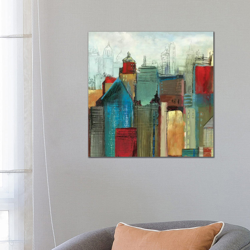 Sunlight City I by Tom Reeves - Wrapped Canvas Painting, 66.04 cm H x 66.04 cm W x 3.175 cm D