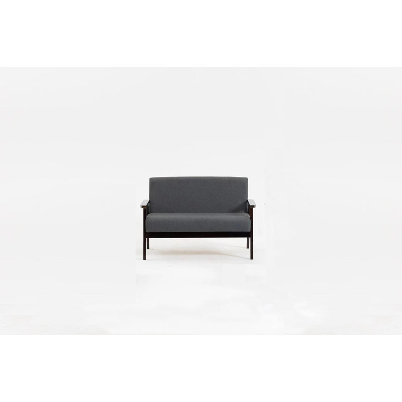 Causeuse 45 po, Gris foncé, Espresso