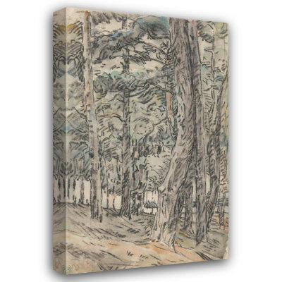 "Paysage forestier" par Wilhelme Johannes Steenhoff - Art mural sur toile tendue avec châssis