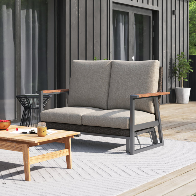 Bertolde 52.8'' Wide Loveseat with Cushions