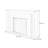 Beige Solid Wood Electric Fireplace