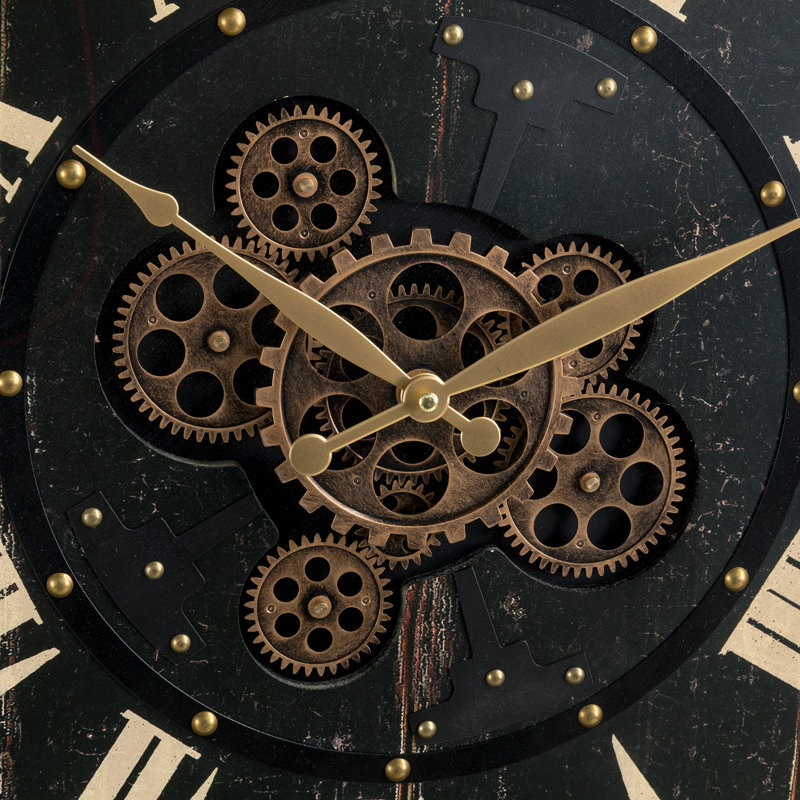 Necaise Wood Wall Clock