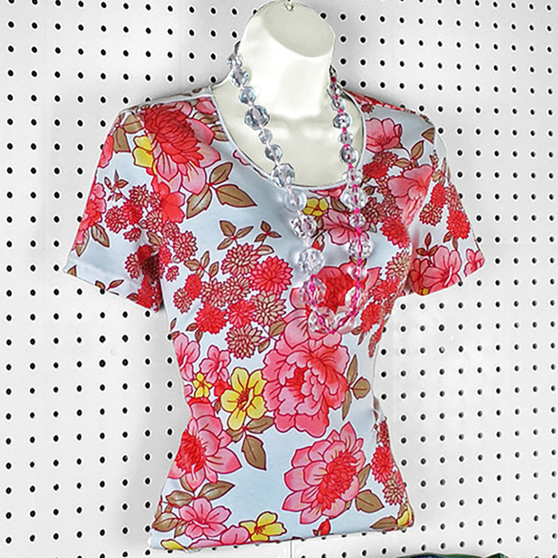 Azar Displays White Plastic Vacuum Form Female Bust, 30-Pack | Wayfair