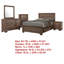 Ensemble de chambre avec grand lit 5 pièces Bello, brun taupe délavé Bello-114565983-114565985
