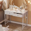 Meuble-lavabo pour bureau d'ordinateur 35 po avec 2 tiroirs en tissu Rececca-1370456736