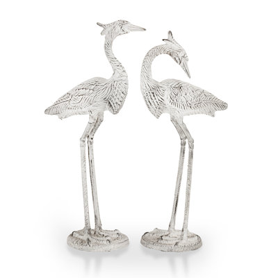 Bird Egret Metal Garden Statue