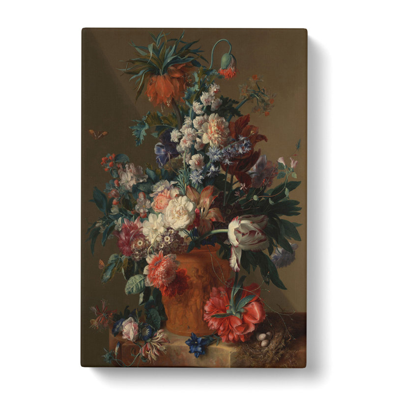 Still Life with Flowers Vol.13 by Jan Van Huysum - Wrapped Canvas, 91cm H x 60cm W x 3cm D