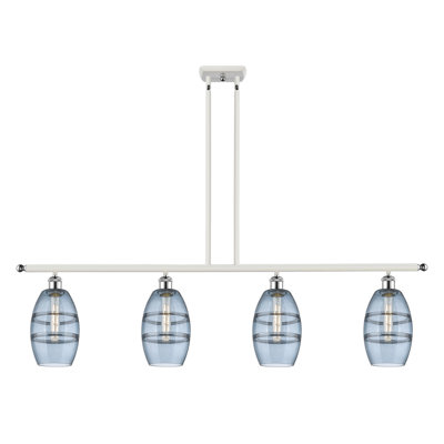 Luminaire suspendu rond / ovale pour îlot de cuisine à 4 lumières Dundrod
