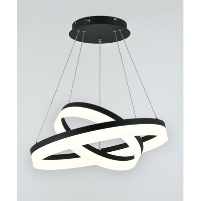 Burhan 1 - Light Black LED Geometric Pendant
