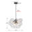 Brody 6 - Light Dimmable Swirled Glass Globe Sphere Chandelier-656191916