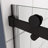 Bathroom Shower Sliding Door - 5/16" Tempered Glass, Matte Black, Leak Design Glass For Easy Clean & Stable