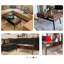 Table basse, centre Mid Century Modern, brun foncé