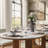 79" Mid-Century Modern Oval Dining Table For 6, Scratch-Resistant Glossy Sintered Stone Top & Walnut Fluted Pedestal Base, Easy-To-Clean Kitchen Table, Fluted Dining Table, Japandi Dining Table-1926284170-1926284169-1914609868