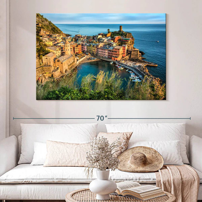 Gillard Vernazza dans les Cinque Terre, H 34 po x l 51 po