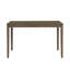 Emy 6Pc Counter Height Table Set, 4 White Chairs, Bench, Light Brown